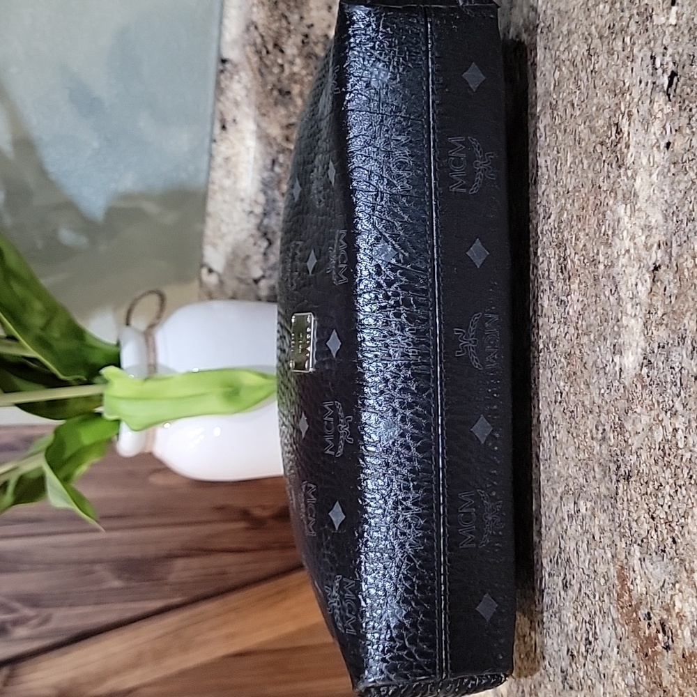 MCM EUC Black Visetos Coated Canvas and Leather Klara Bag 2 WAY - Picture 7 of 10